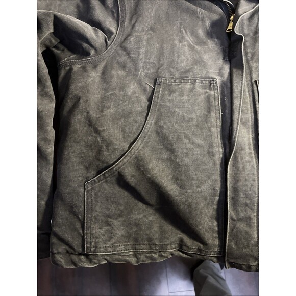 Vintage Carhartt JO2 Blk Black Jacket Collared Size 46 Reg USA - Picture 5 of 8